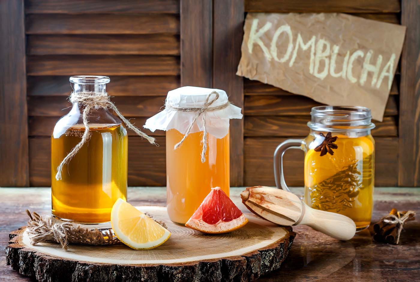 Probiotic kombucha