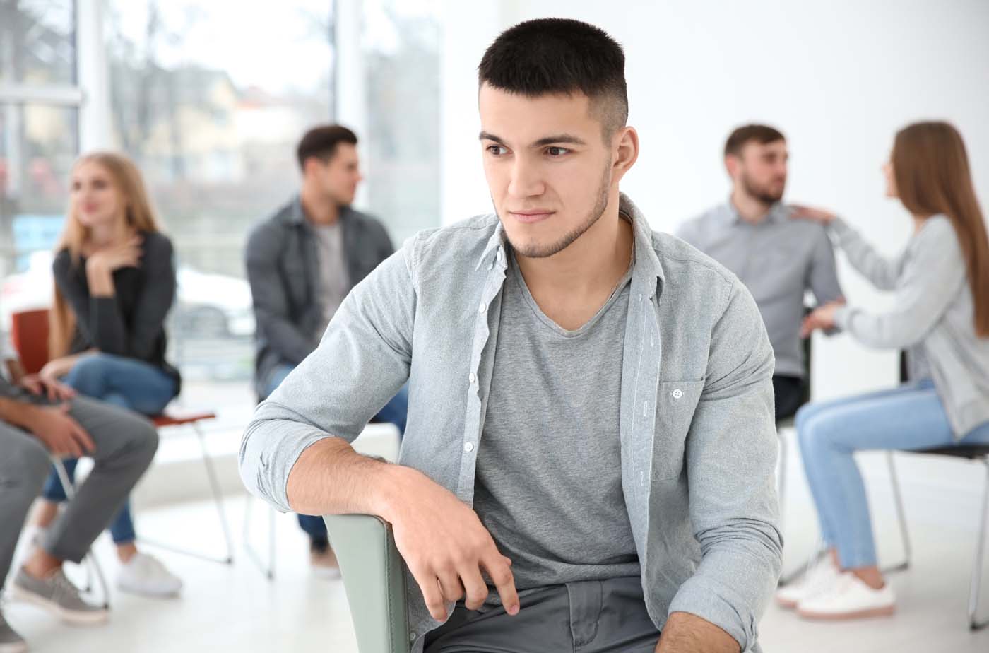 Social anxiety man